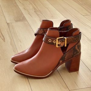 New* Ted Baker leather cutout booties